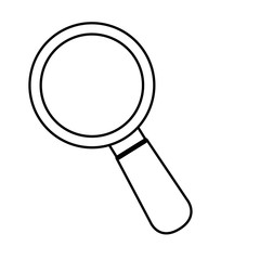 lupe magnifying glass icon vector graphic