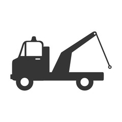 Fototapeta na wymiar cargo truck crane icon vector graphic