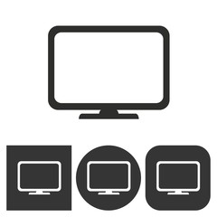 TV - vector icon.