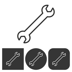 Wrench - vector icon.