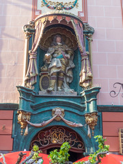 Fototapeta na wymiar Historische Figur in Freiburg im Breisgau