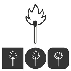 Match - vector icon.
