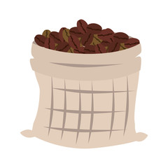 coffee sack bag icon vector graphic