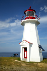 Fototapeta na wymiar Cap gaspe lighthouse in Gaspesie, Quebec