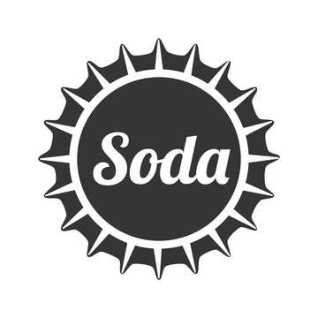 cap soda drink icon vector graphic