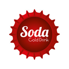 cap soda drink icon vector graphic