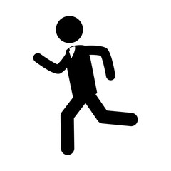 run man speed icon vector graphic