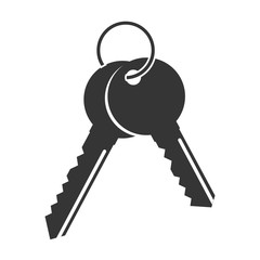 key lock security two icon vector graphic