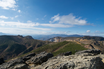 安達太良山頂からの風景