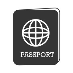 passport identification world travel countries map emigration pass vector graphic isolated and flat illustration