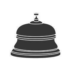 reception bell hotel ring button service lobby vector graphic isolated illustration