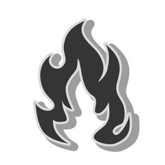 fire flame burn hot heat flaming vector graphic isolated illustration