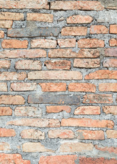 Abstract bricks wall background old  stucco color light gray dir
