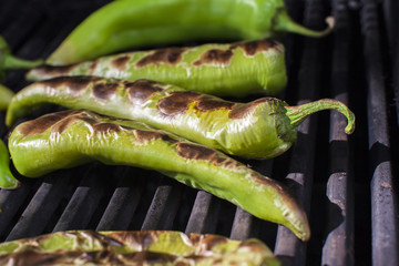 Hatch Green Chiles - Roasting