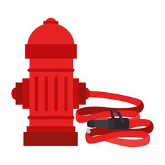 hydrant hosewater tank metal fireman department vector graphic isolated illustration