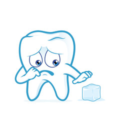Sensitive tooth scared of a ice