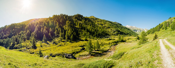 Wandern Richtung Saflischpass, Graubünden, Schweiz