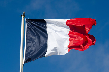 Naklejka na ściany i meble drapeau france