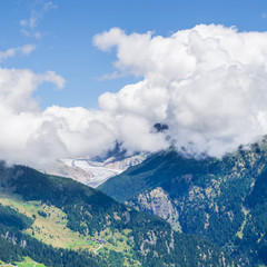Aletsch Glacier  in the Jungfrau UNESCO-World Heritage Site.