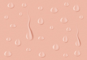 wet skin vector . moisturizer skin . water drop