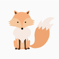 red fox sitting