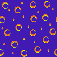Ring and polka dot seamless pattern