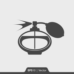 Perfume bottle vector icon for web and mobile