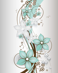 Abstract floral background for design