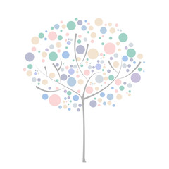 abstract tree with circles