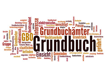 Fototapeta premium Grundbuch (Grundstück)