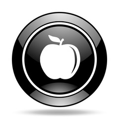 apple black glossy icon