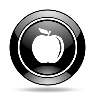 apple black glossy icon