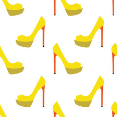 Women shoes seamless pattern