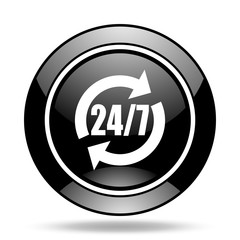 service black glossy icon
