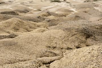 Mud Volcanoes - Texture and eruption -Romania, Buzau, Berca