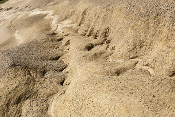 Mud Volcanoes - Texture and eruption -Romania, Buzau, Berca