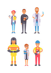 People professions vector set.