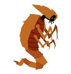 Aliens monster vector illustration.
