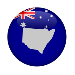 Australia state of New South Wales button