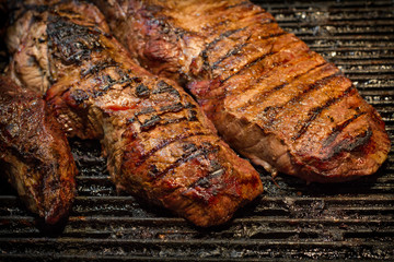 Grilling Beef Steak