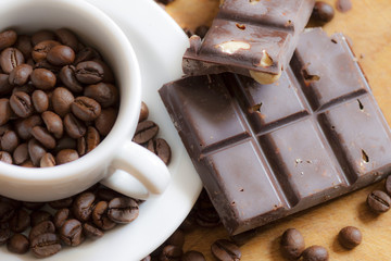 Coffee and chocolate