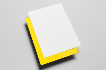 Branding / Stationery Mock-Up - Yellow & White. Floating - Letterhead (A4)