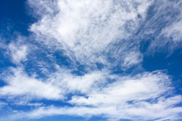 View of beautiful blue sky with white clouds