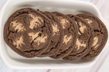 Chocolate chip brown cookies
