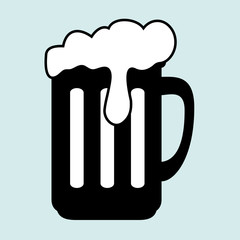 cup glass beer icon vector illustration graphic