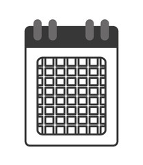 flat design single calendar icon vector illustration