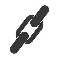 flat design link chain icon vector illustration