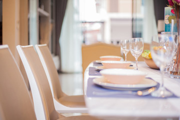blur image of modern home interior