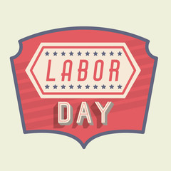 happy labor day icon vector isolated graphic