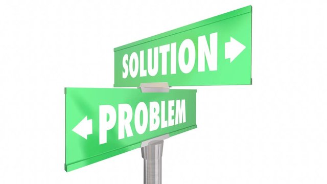 Problem Vs Solution Two 2 Way Street Road Signs 3d Animation